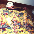 Andy...catching some zzz's... what a puffy sleeping bag.
