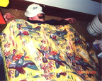 Andy...catching some zzz's... what a puffy sleeping bag.