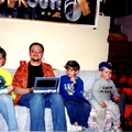 Shanah and Lonnie, Andy, Donovan and Harry (in Chick Magnet shirt).