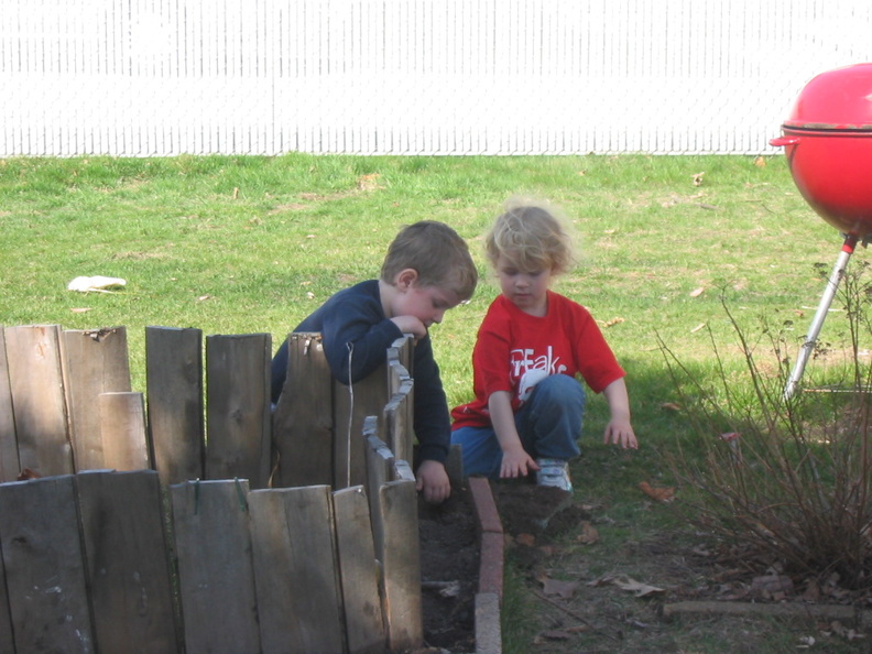 The kids keep them selves occupied while the grown-ups pla...er, work.