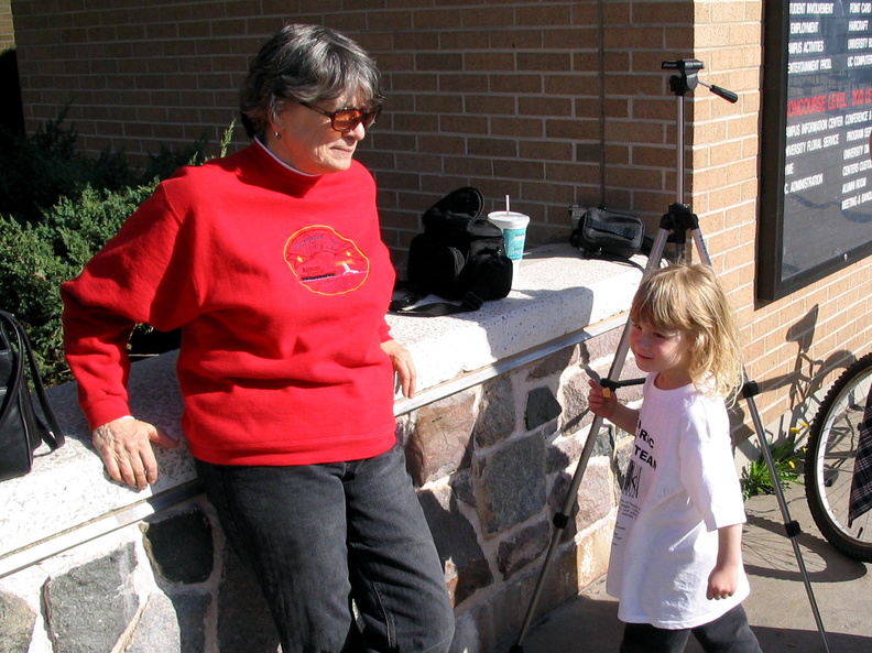 Lonnie wanders over to chill with my mom.