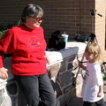 Lonnie wanders over to chill with my mom.