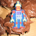 Yummy robot cupcake made by JoAnn. :)