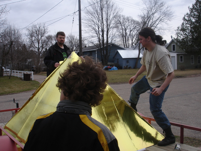 Jacoby supervises as Brad and Mark work