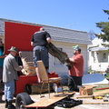 The construction of the float.