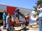 The construction of the float.