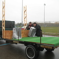 Setting the stage. The float was going to be much longer with a mud pit and everything.