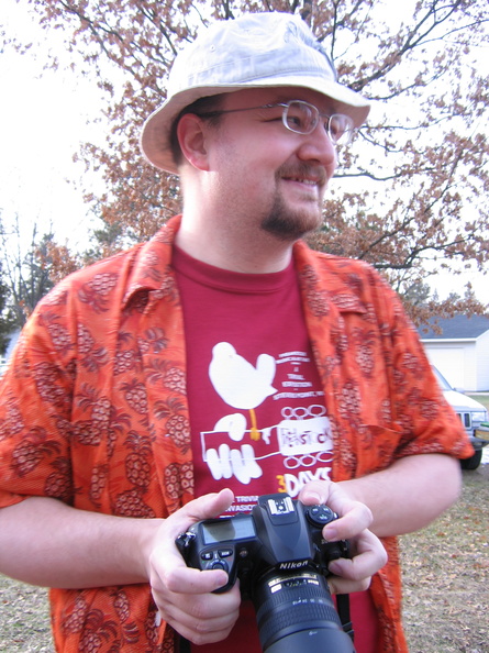 Andy and his big camera.