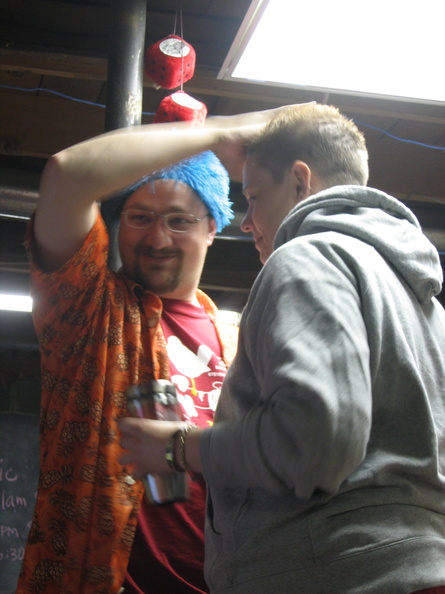 Andy comparing his new hair to Lisa's hair. - IMG_3434.jpg IMG_3434.jpg