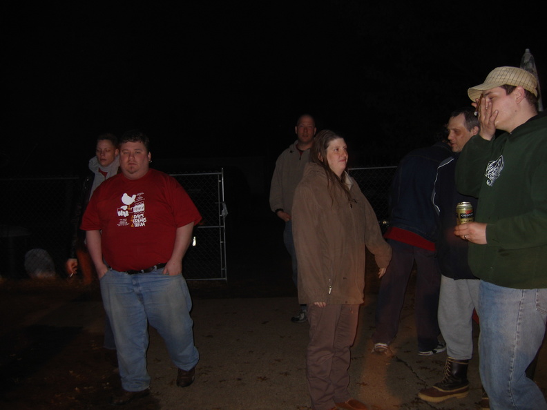 Freaks milling around post Trivia.